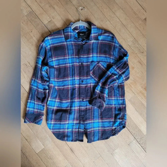 Rails Hunter Plaid Shirt in Azure Midnight Ruby, Size‎ Small - Picture 3 of 7